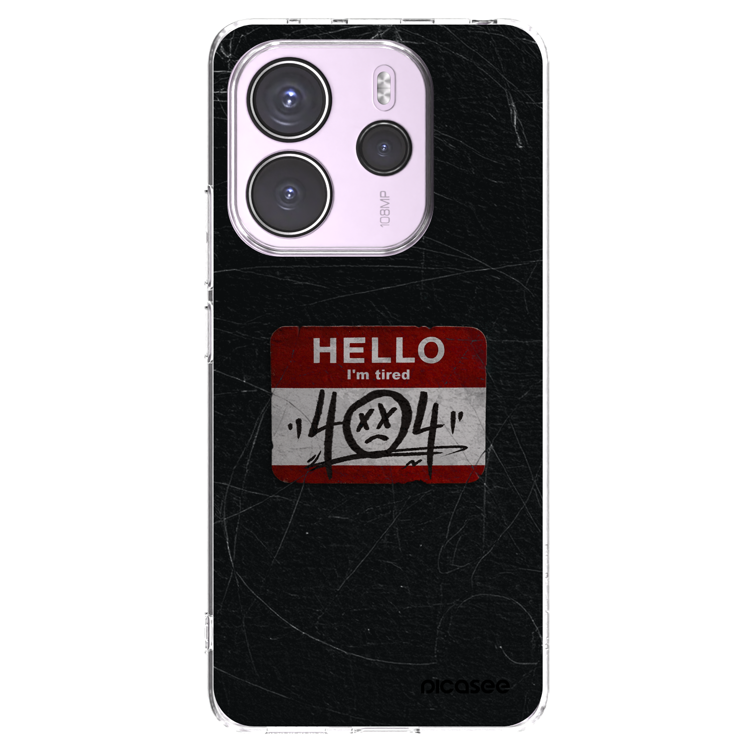 Picasee silikonový průhledný obal pro Xiaomi Redmi Note 14 4G - HELLO 404