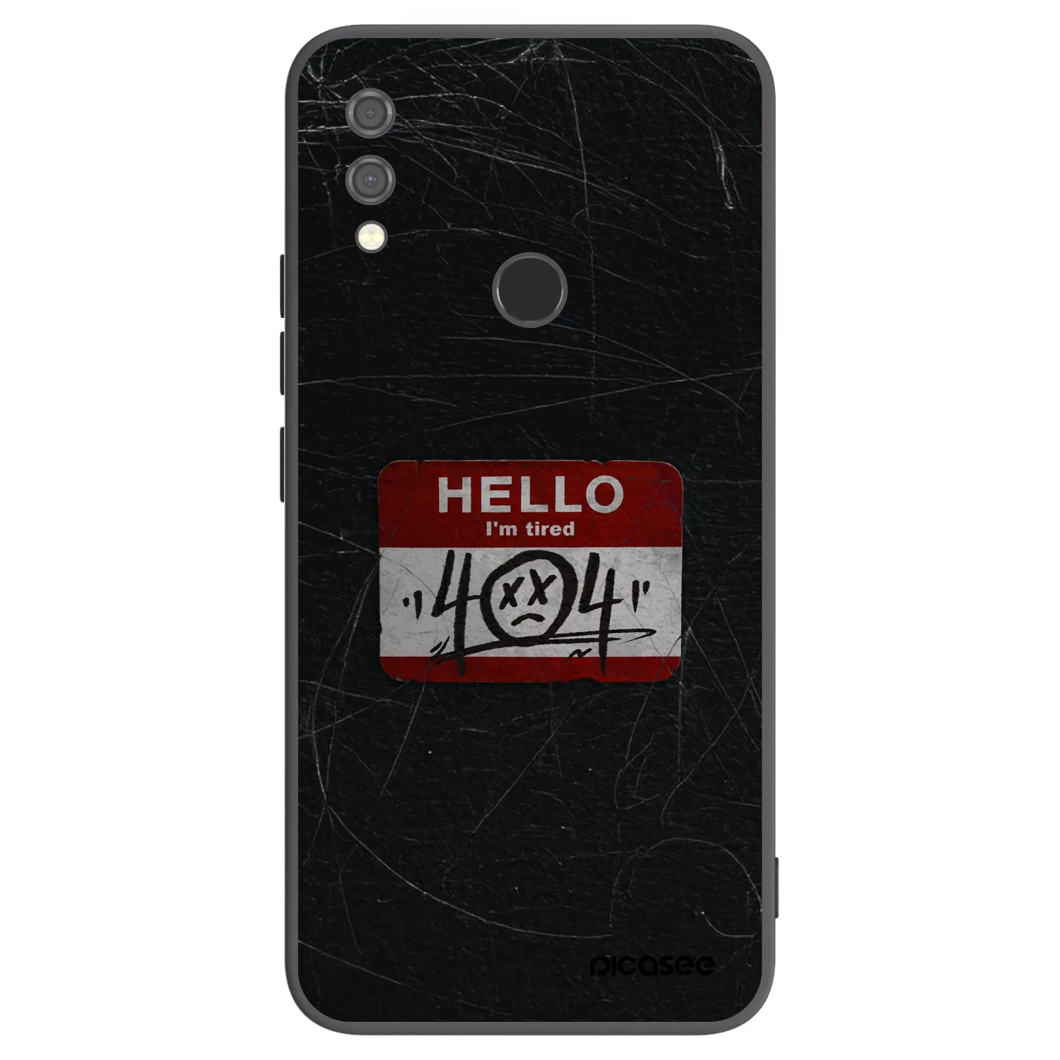 Picasee silikonový černý obal pro Xiaomi Redmi Note 7 - HELLO 404
