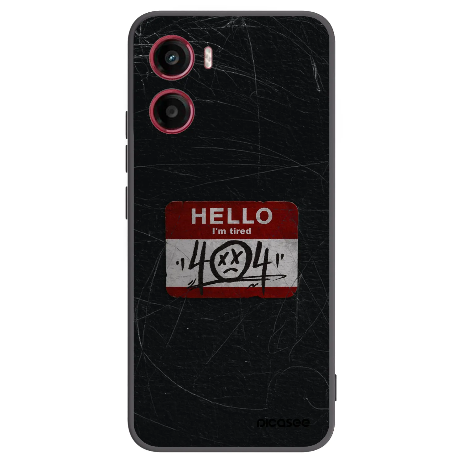Picasee silikonový černý obal pro Motorola Moto G05 - HELLO 404