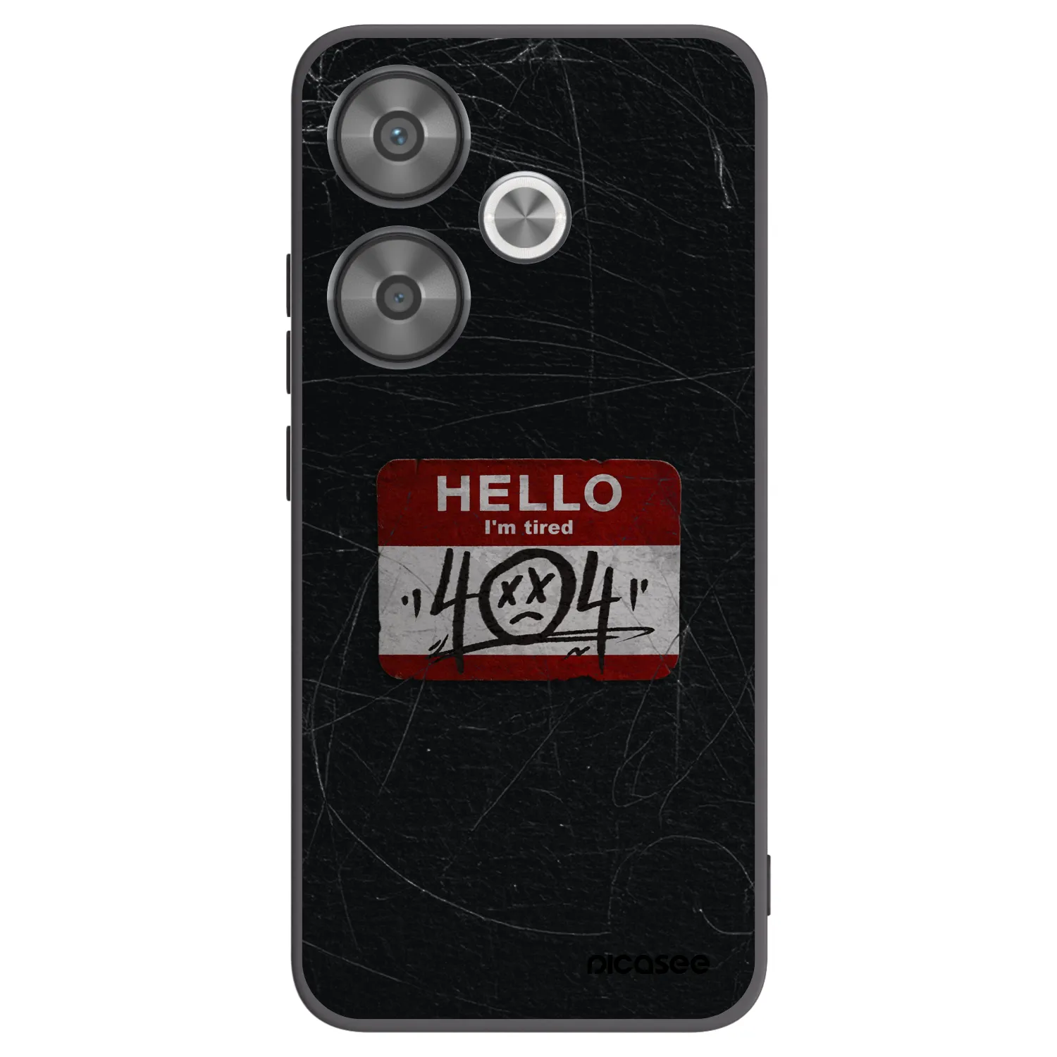 Picasee silikonový černý obal pro Xiaomi Poco F6 - HELLO 404