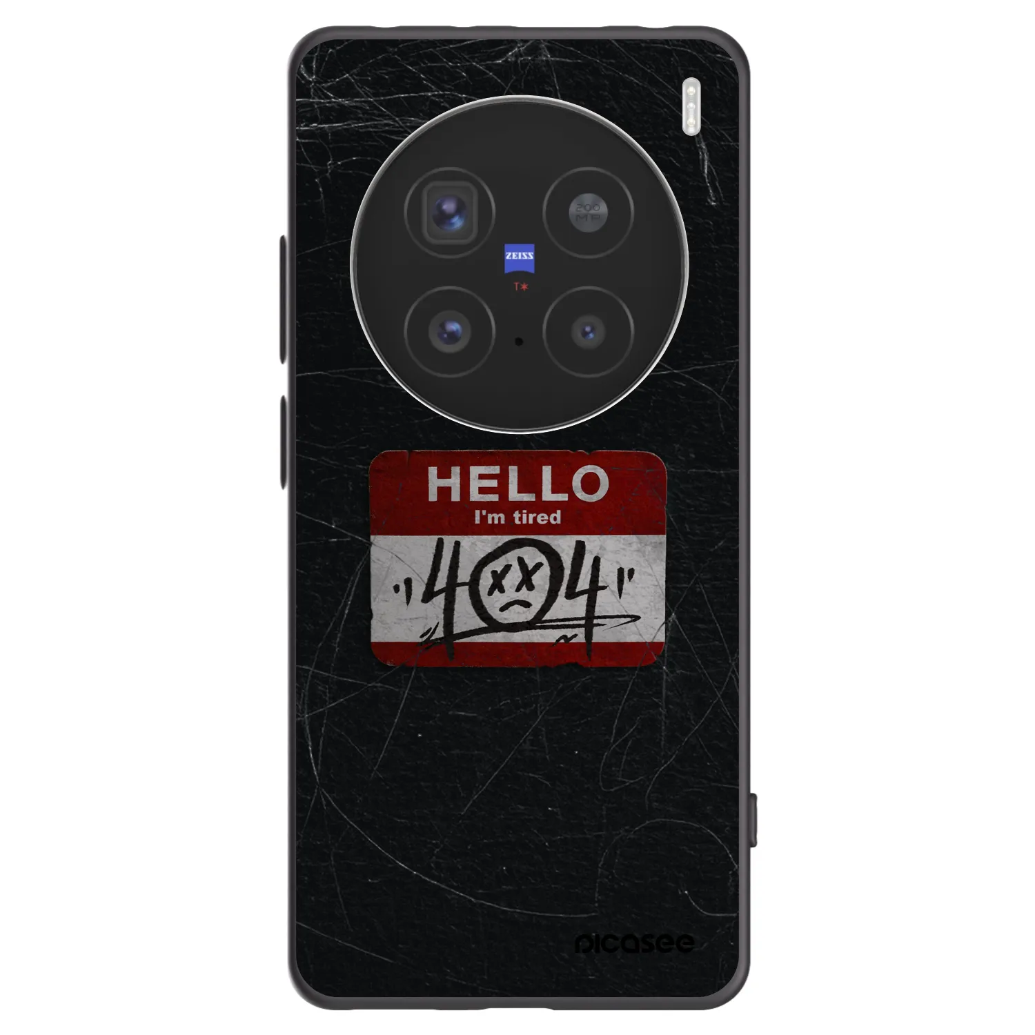 Picasee silikonový černý obal pro Vivo X200 Pro - HELLO 404