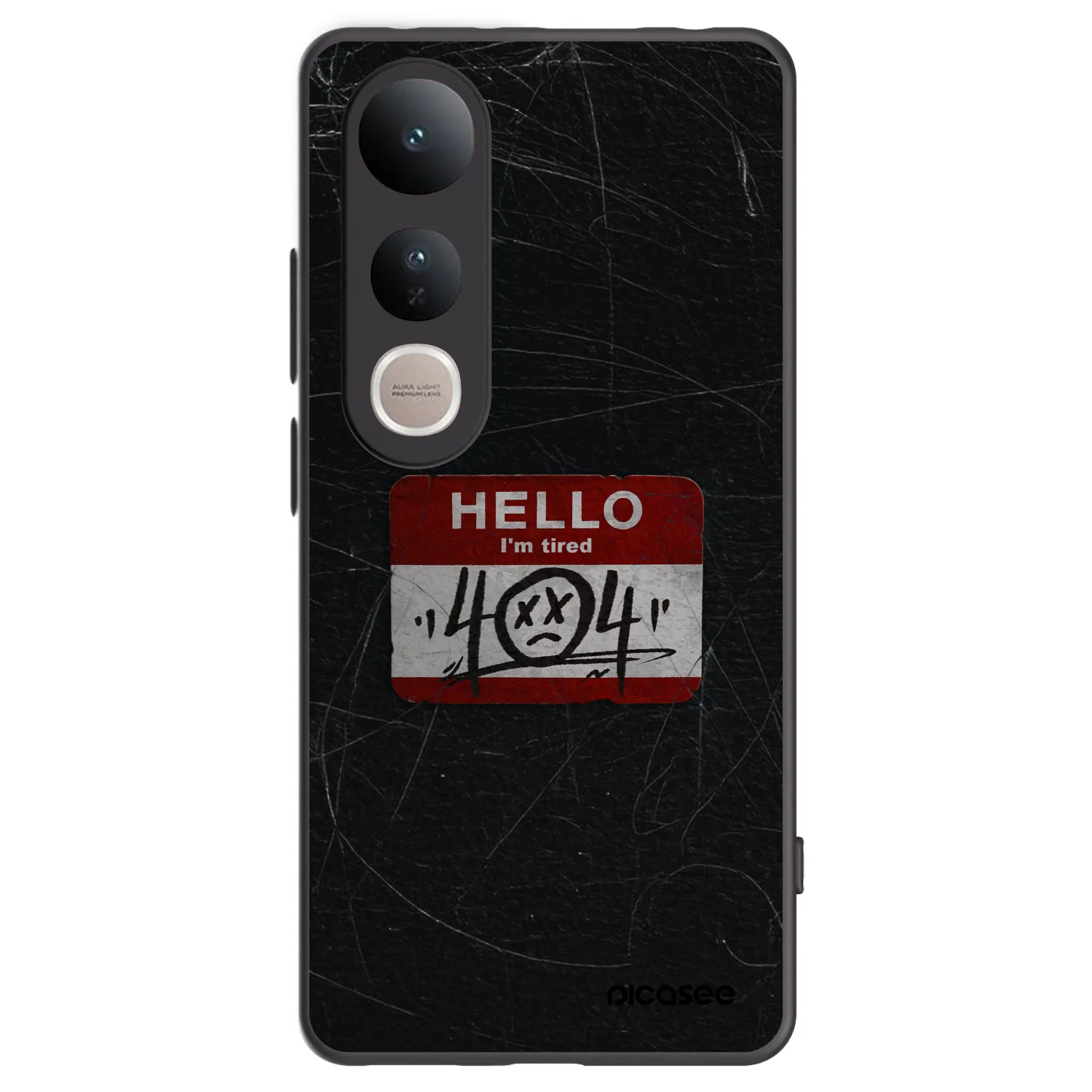 Picasee silikonový černý obal pro Vivo V50 Lite 5G - HELLO 404
