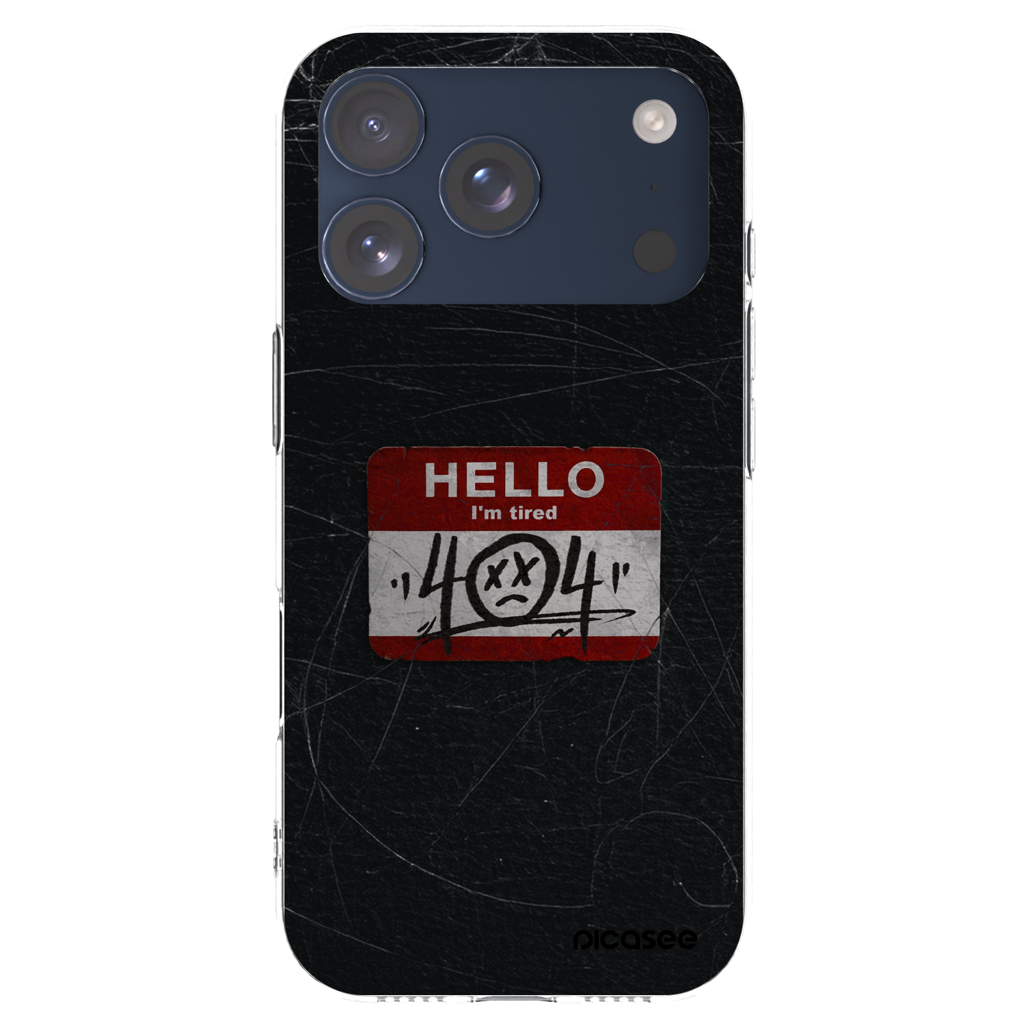 Picasee silikonový průhledný obal pro Apple iPhone 17 Pro - HELLO 404
