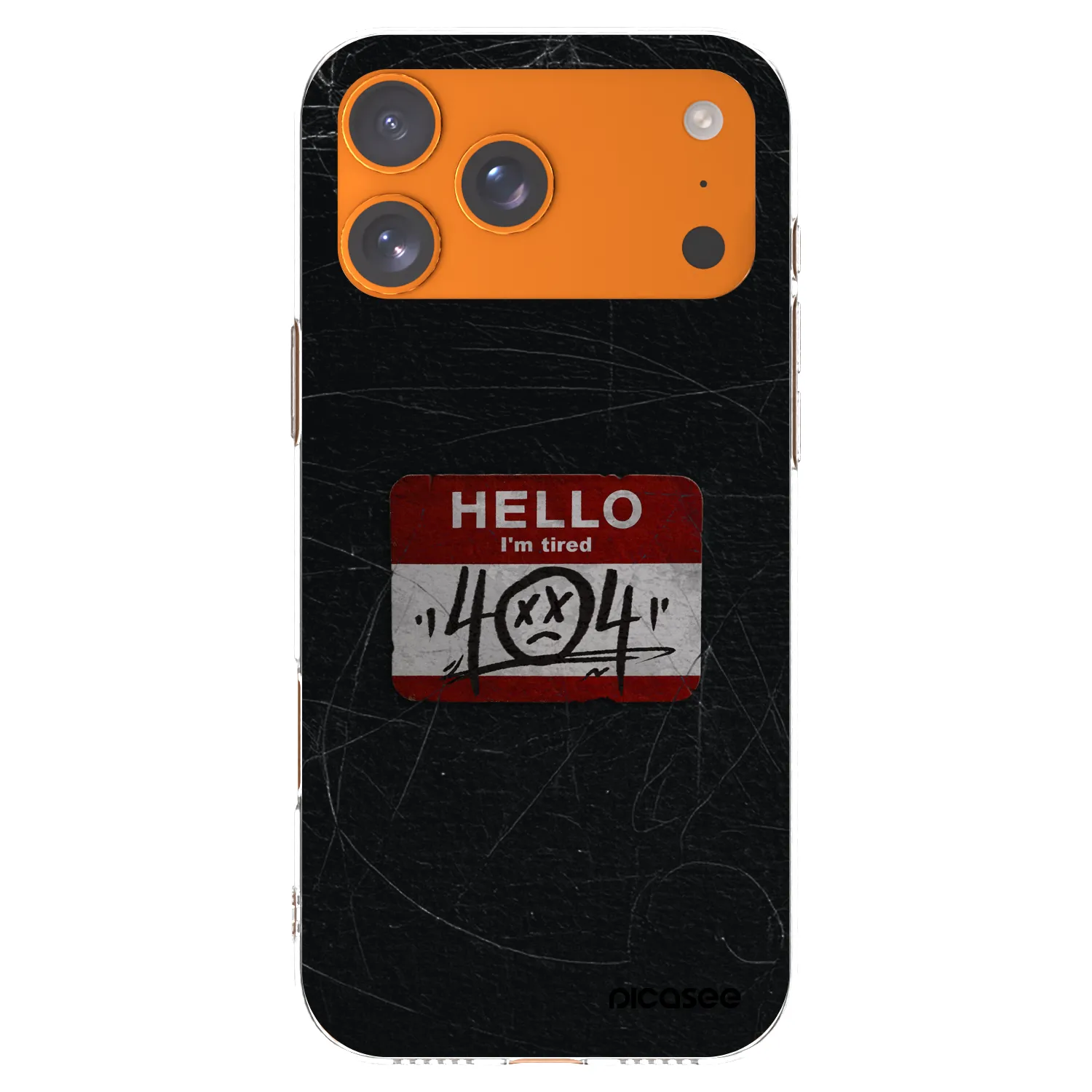 Picasee silikonový průhledný obal pro Apple iPhone 17 Pro Max - HELLO 404