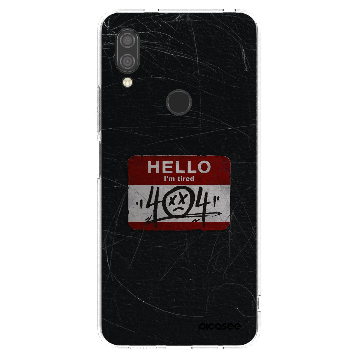 Picasee silikonový průhledný obal pro Xiaomi Redmi 7 - HELLO 404