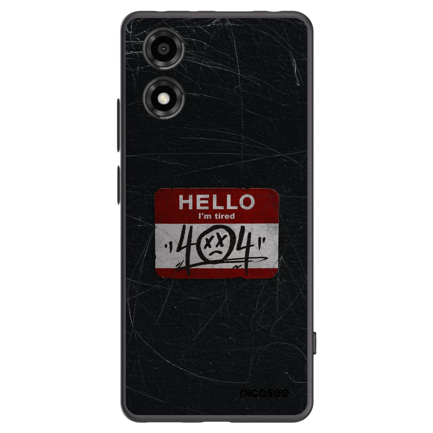 Picasee silikonový černý obal pro Motorola Moto E14 - HELLO 404
