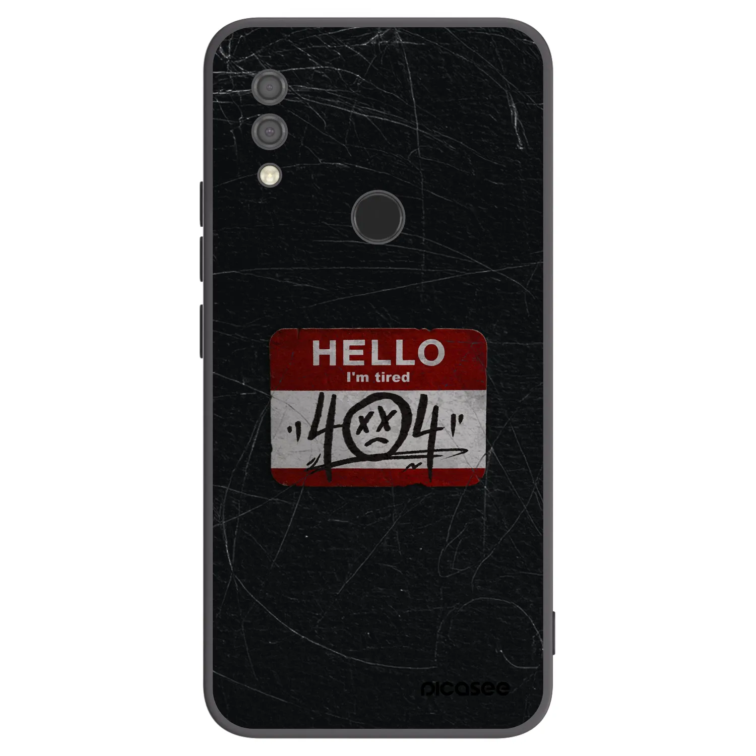 Picasee silikonový černý obal pro Xiaomi Redmi 7 - HELLO 404
