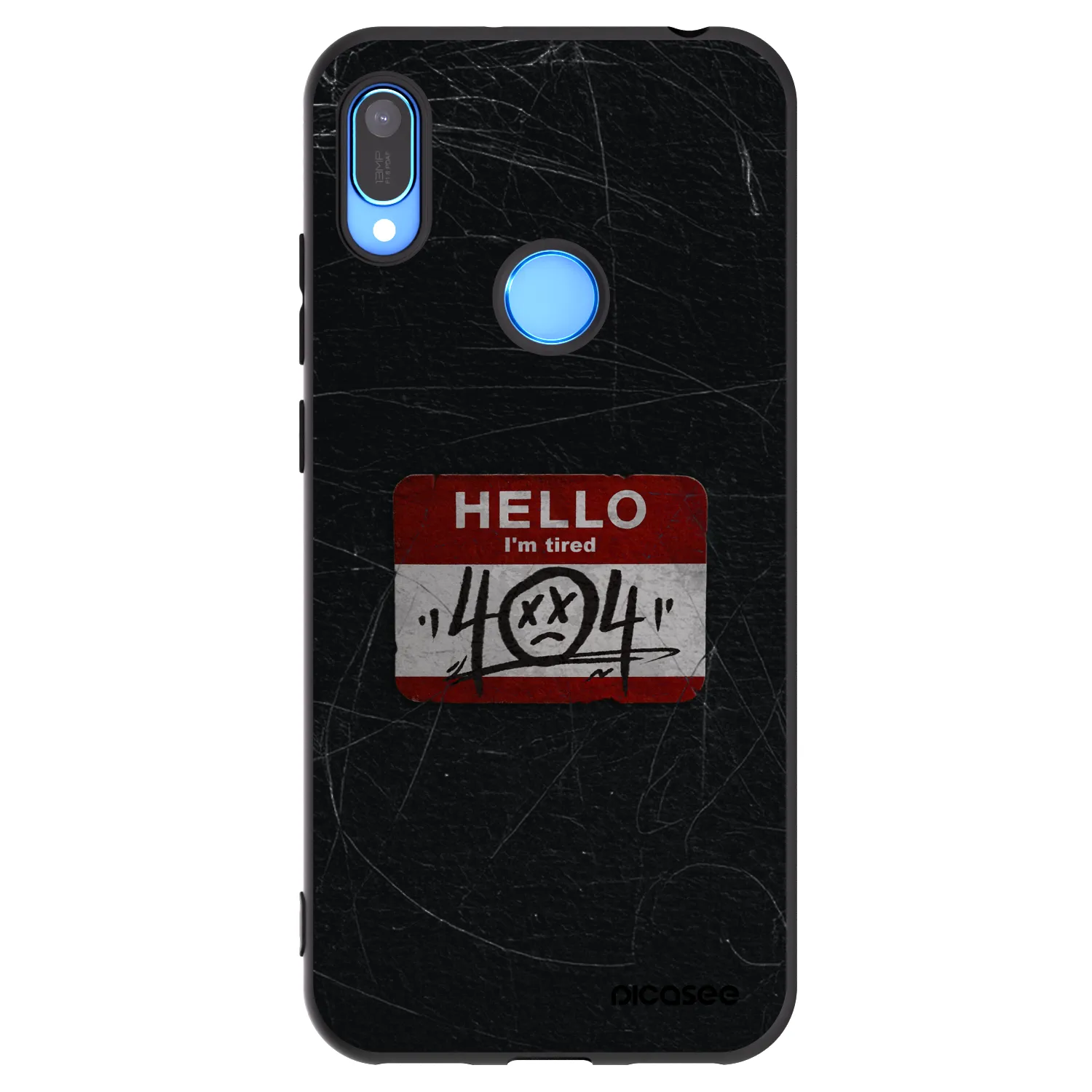 Picasee silikonový černý obal pro Huawei Y6 2019 - HELLO 404