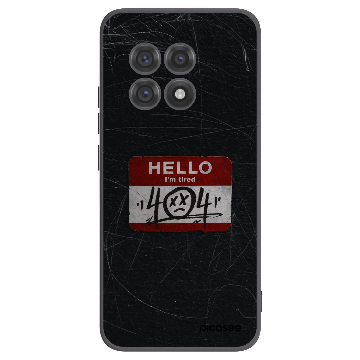 Picasee silikonový černý obal pro OnePlus 13R 5G - HELLO 404