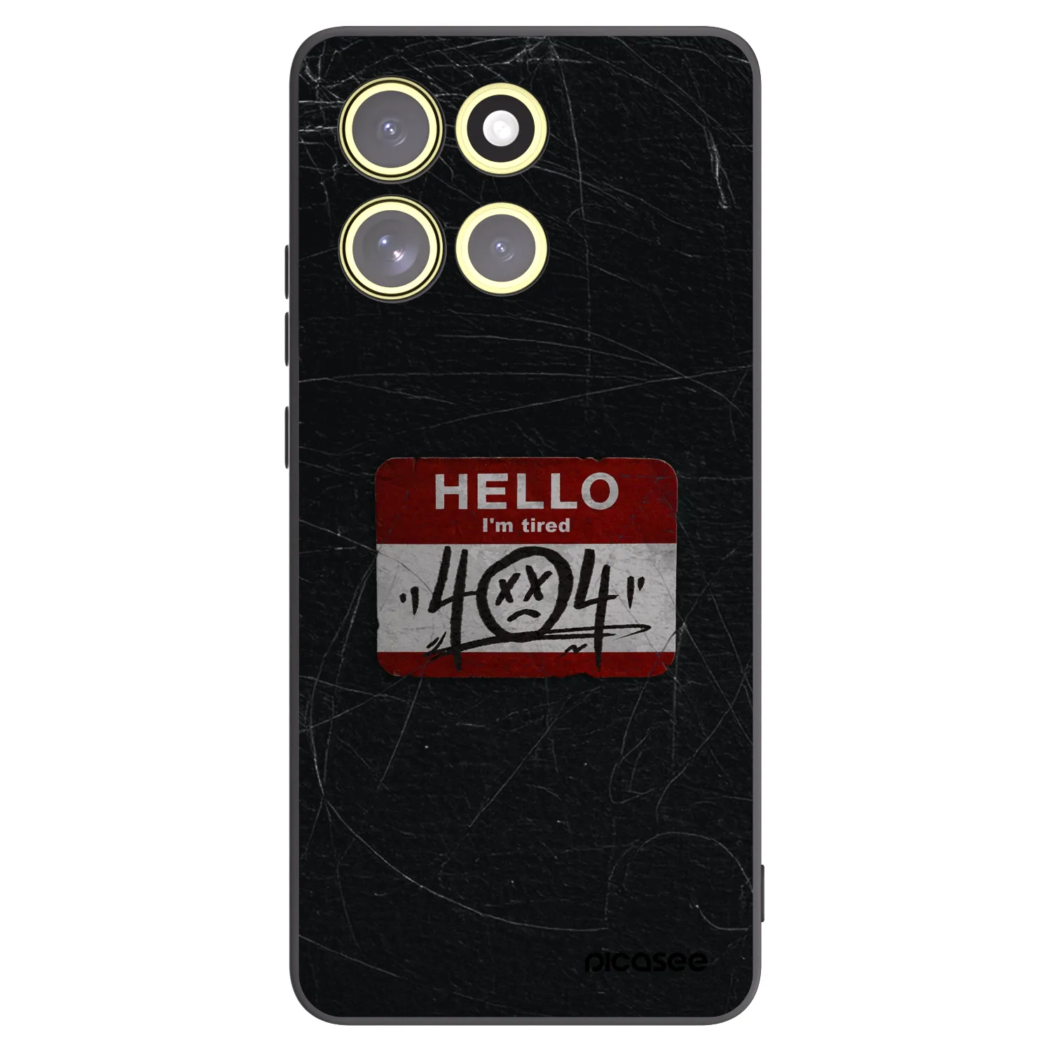Picasee silikonový černý obal pro Motorola Moto G86 5G - HELLO 404