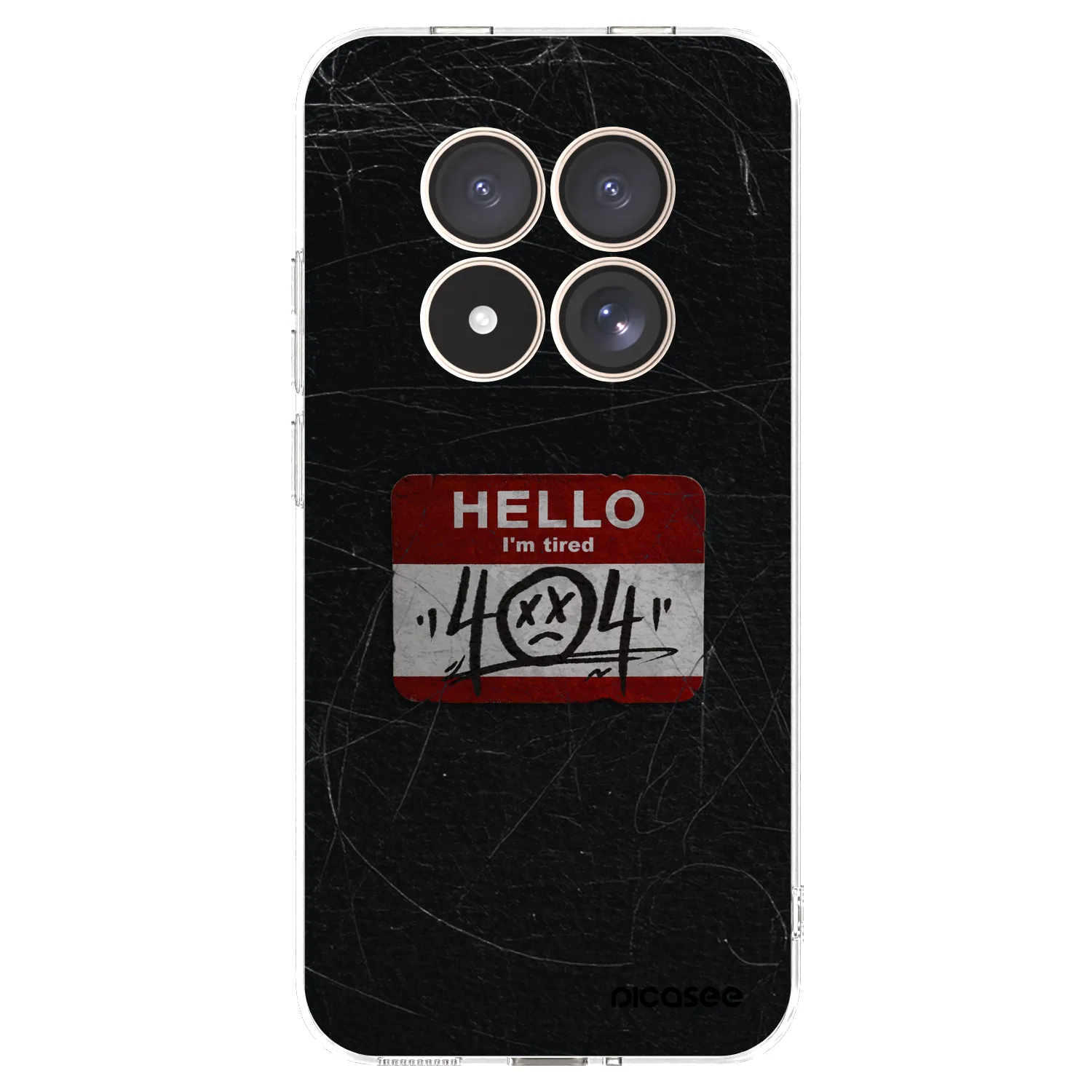 Picasee silikonový průhledný obal pro Xiaomi Redmi Note 15 Pro 4G - HELLO 404