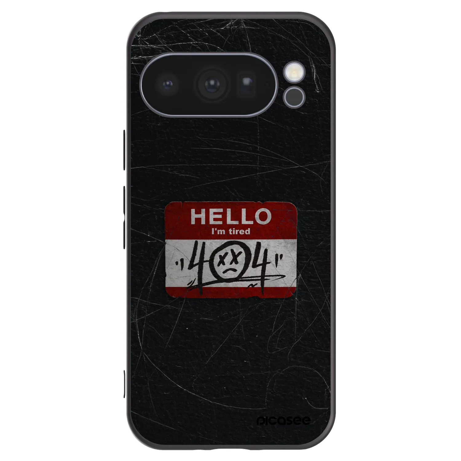 Picasee silikonový černý obal pro Google Pixel 10 Pro - HELLO 404