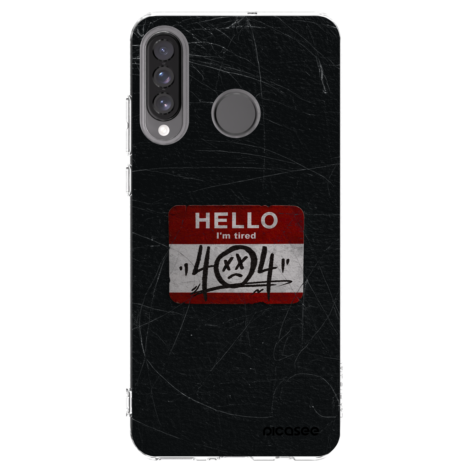 Picasee silikonový průhledný obal pro Huawei P30 Lite - HELLO 404