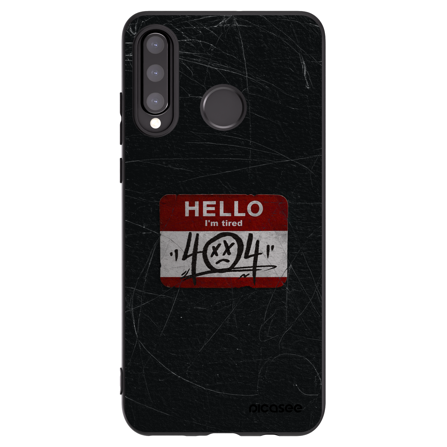 Picasee silikonový černý obal pro Huawei P30 Lite - HELLO 404