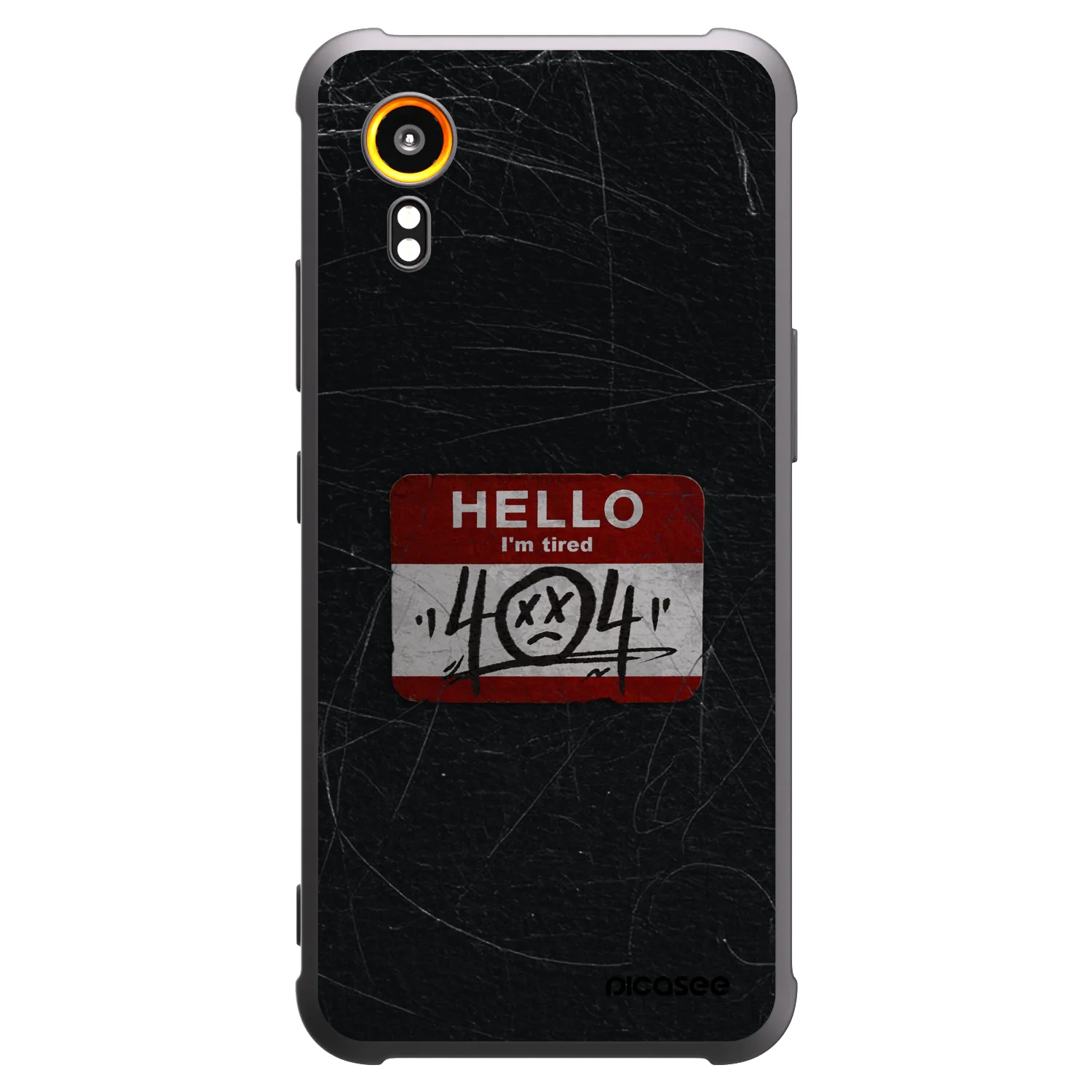 Picasee silikonový černý obal pro Samsung Galaxy Xcover 7 - HELLO 404