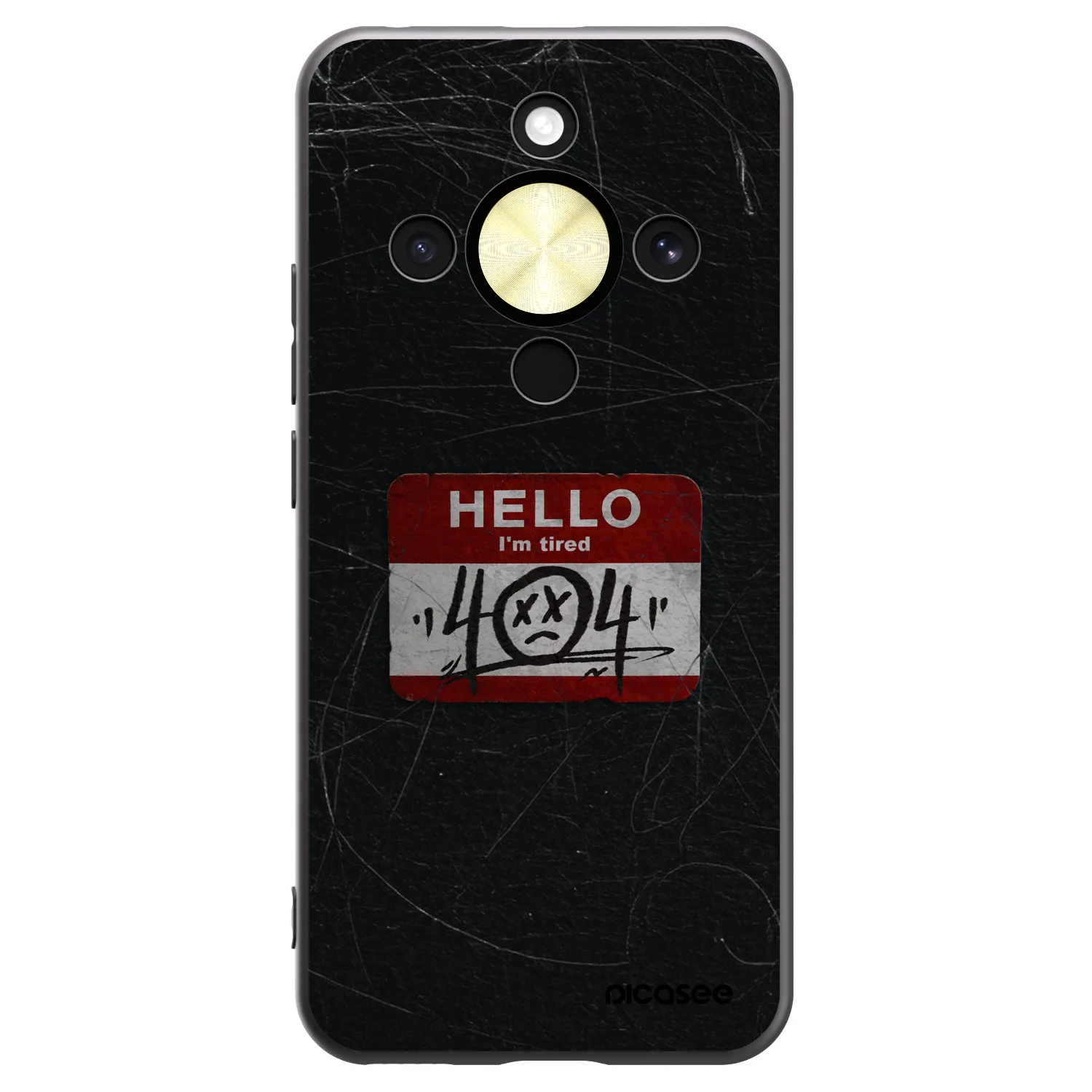 Picasee silikonový černý obal pro Honor Magic8 Lite 5G - HELLO 404