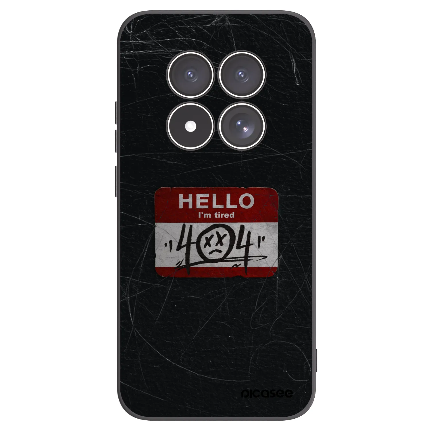 Picasee silikonový černý obal pro Xiaomi Redmi Note 15 Pro 5G - HELLO 404