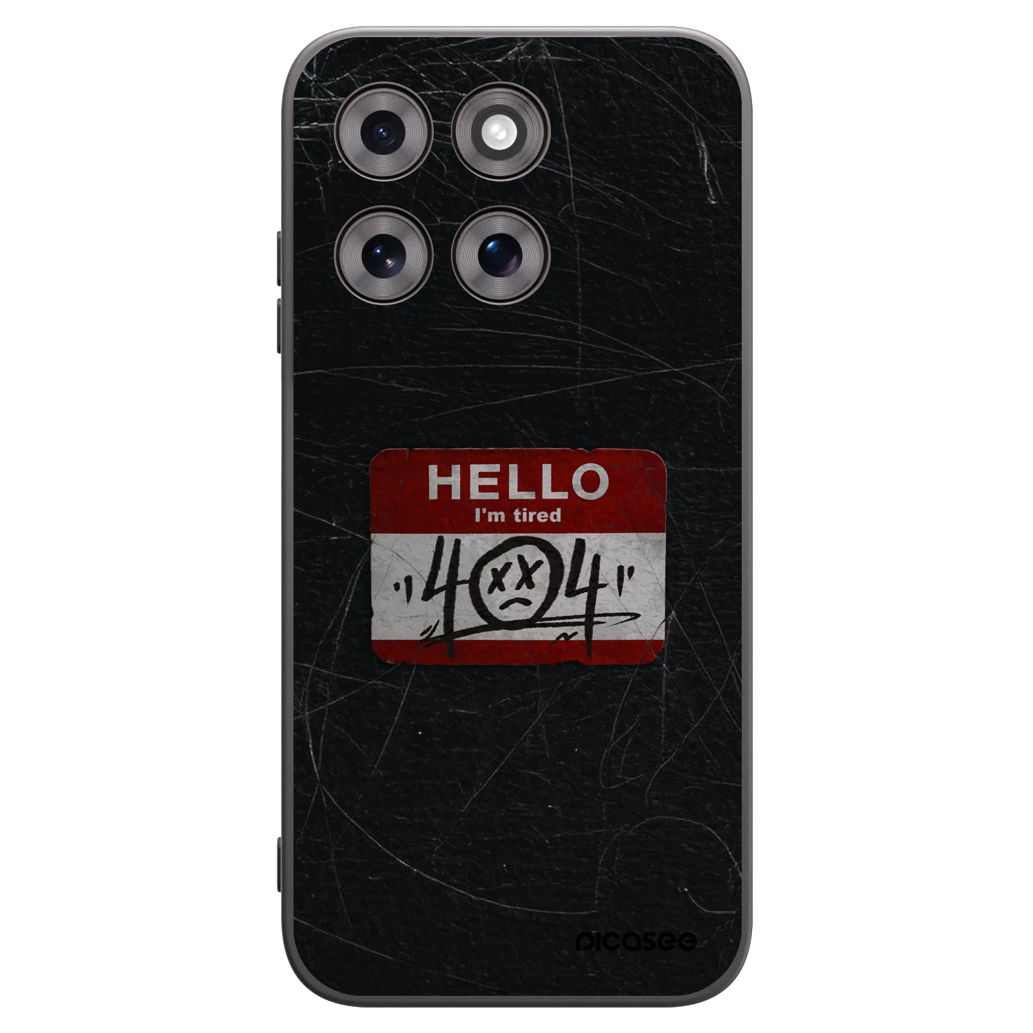 Picasee silikonový černý obal pro Motorola Moto G77 - HELLO 404