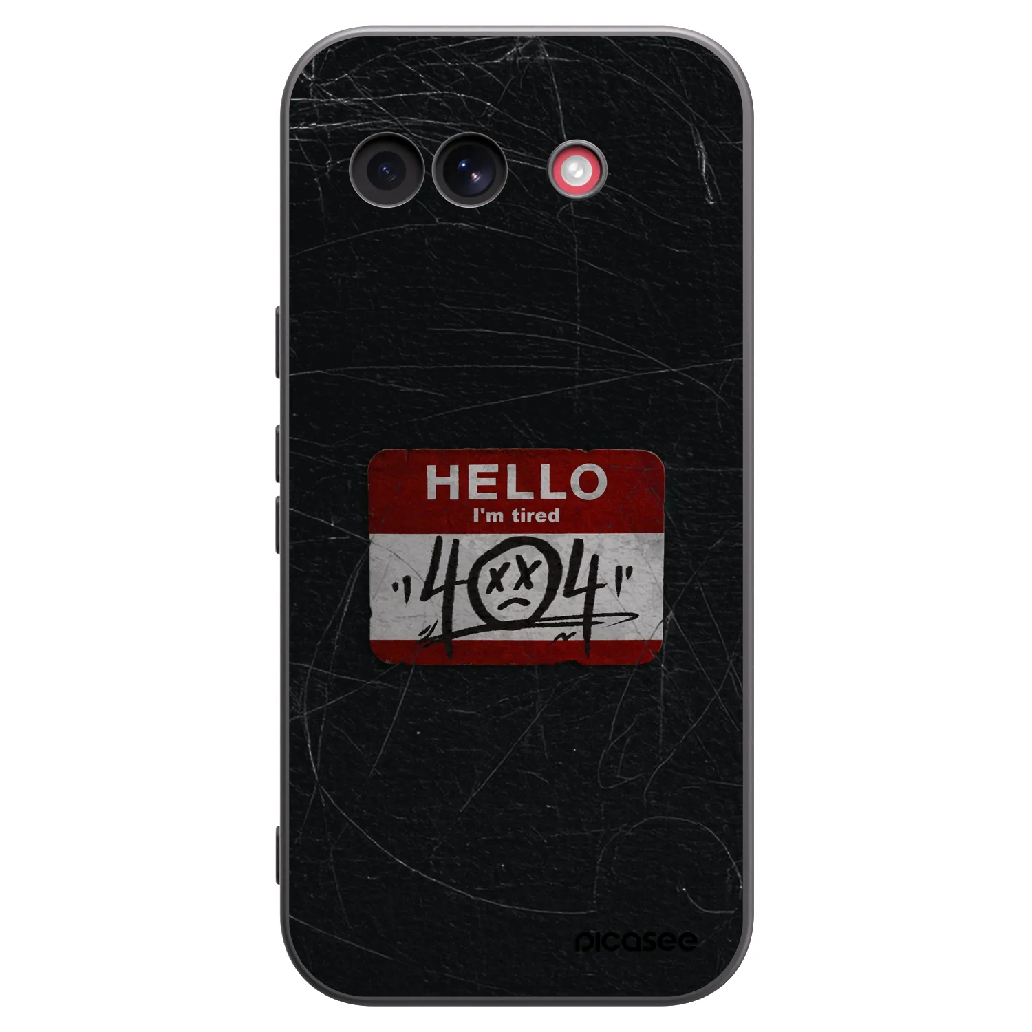Picasee silikonový černý obal pro Google Pixel 10a - HELLO 404