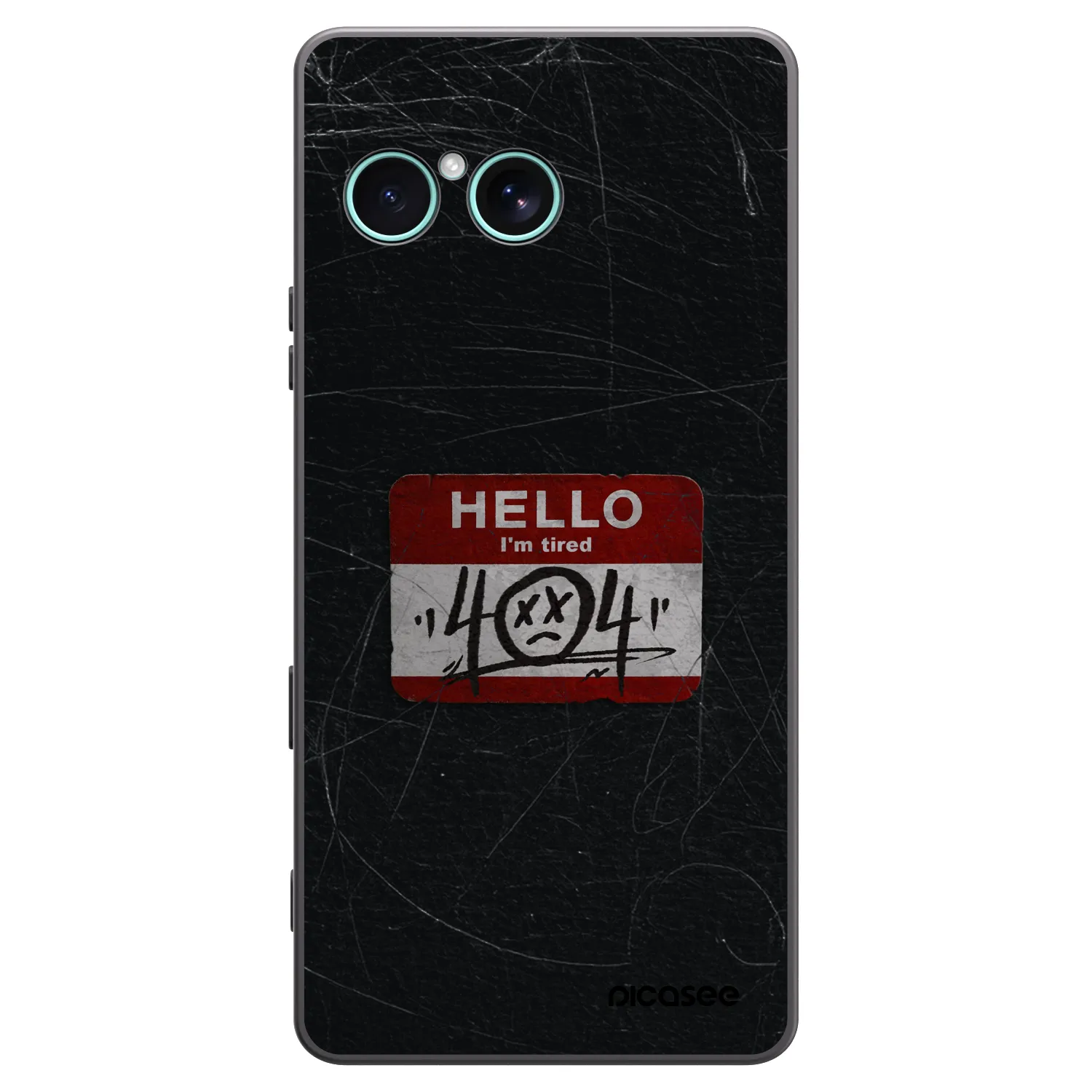 Picasee silikonový černý obal pro Sony Xperia 10 VII - HELLO 404