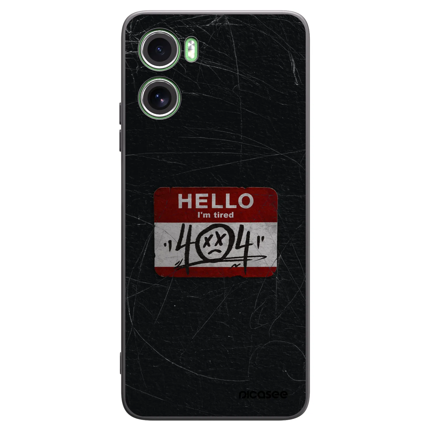 Picasee silikonový černý obal pro Motorola Moto G06 - HELLO 404