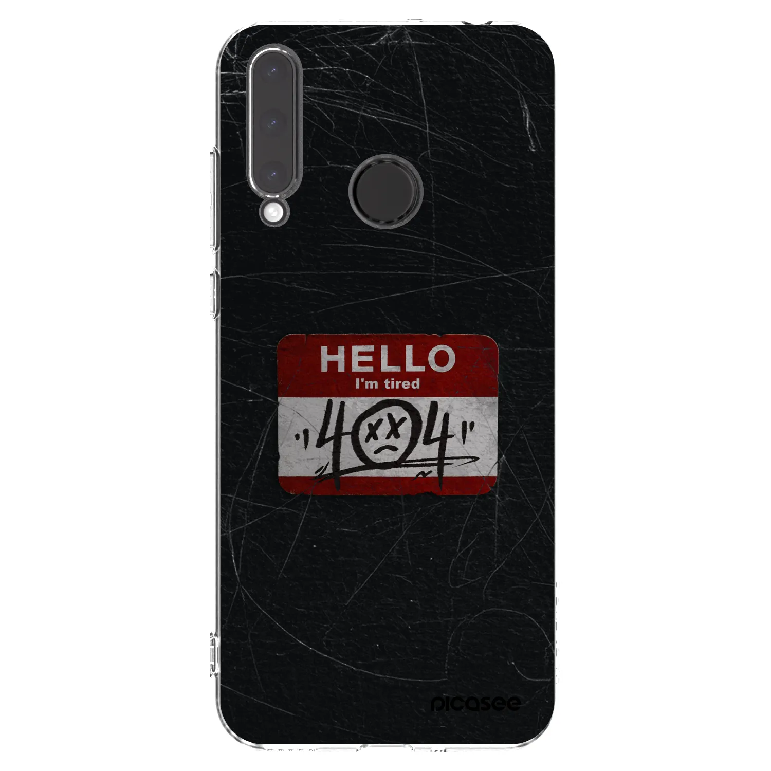 Picasee silikonový průhledný obal pro Honor 20 Lite - HELLO 404