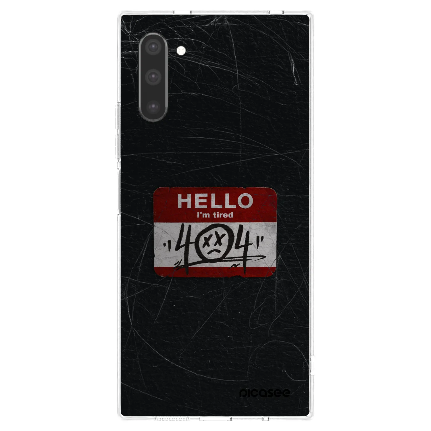 Picasee silikonový průhledný obal pro Samsung Galaxy Note 10 N970F - HELLO 404