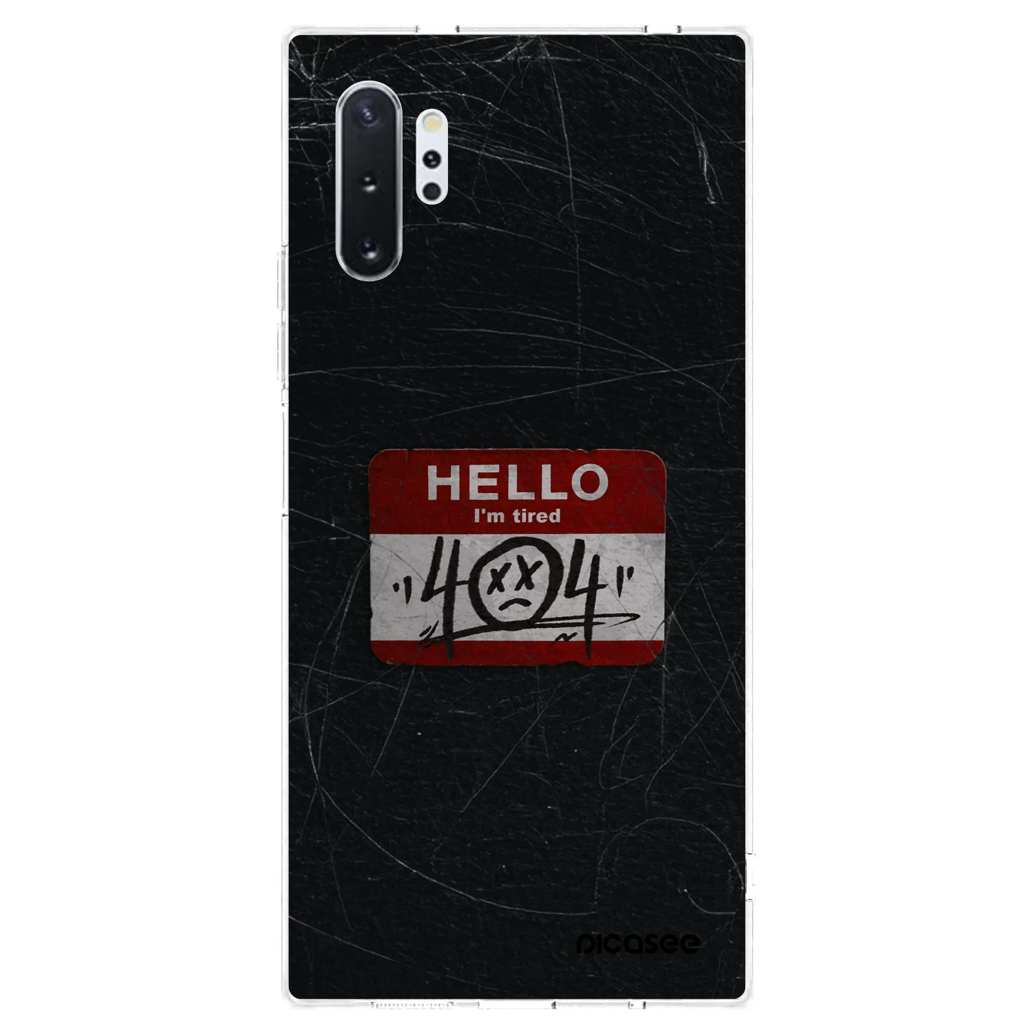 Picasee silikonový průhledný obal pro Samsung Galaxy Note 10+ N975F - HELLO 404