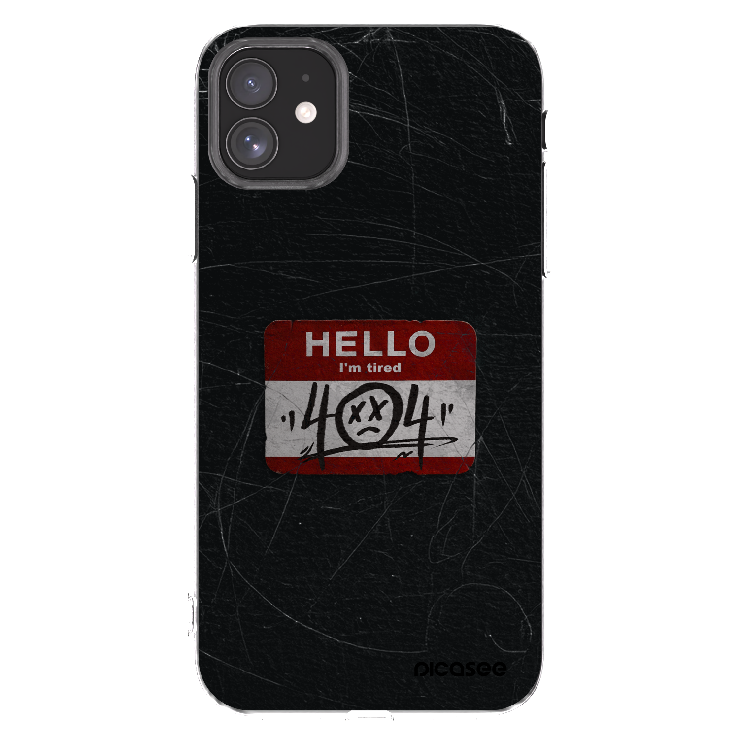 Picasee silikonový průhledný obal pro Apple iPhone 11 - HELLO 404