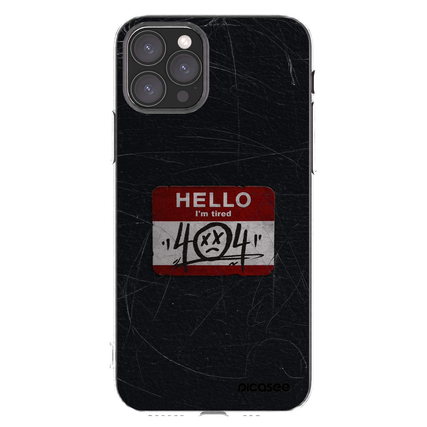 Picasee silikonový průhledný obal pro Apple iPhone 11 Pro - HELLO 404