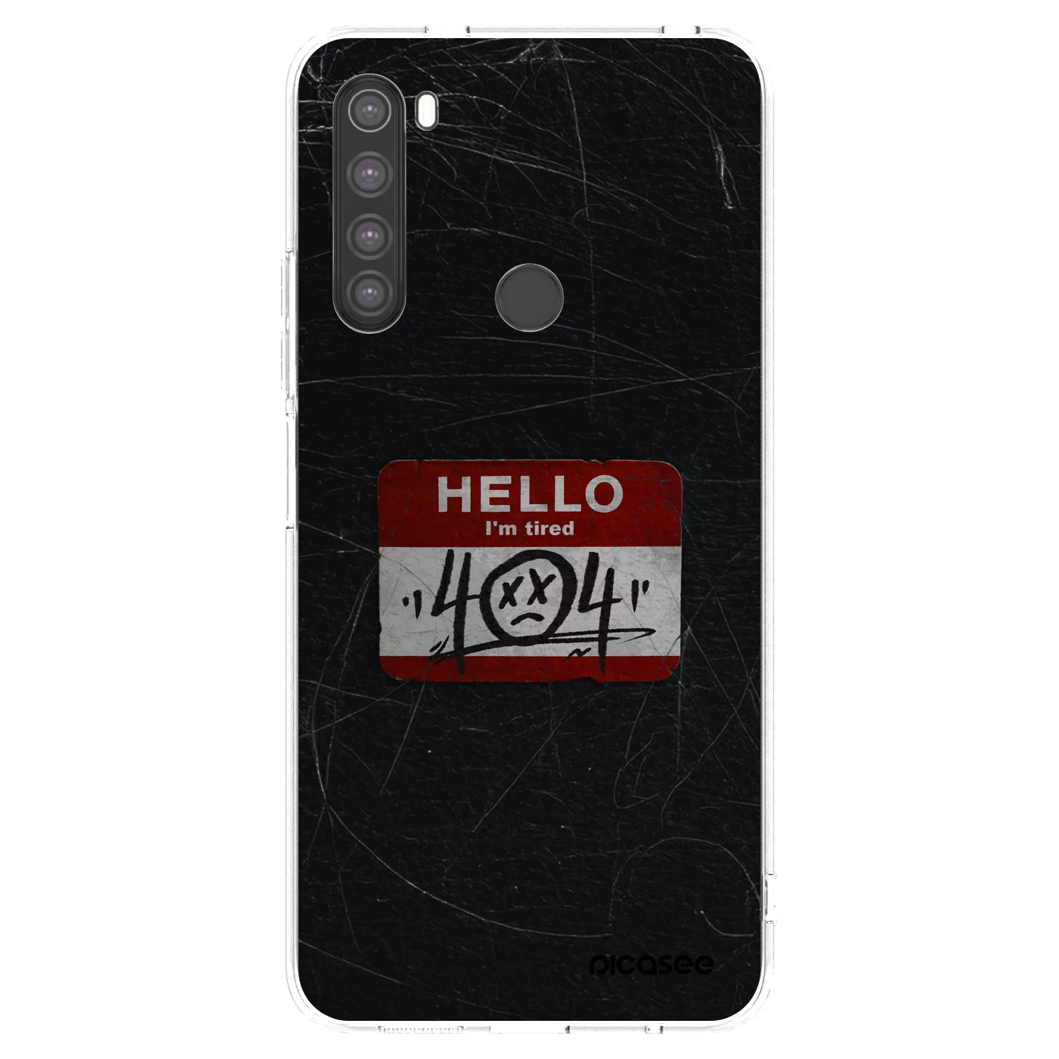 Picasee silikonový průhledný obal pro Xiaomi Redmi Note 8 - HELLO 404