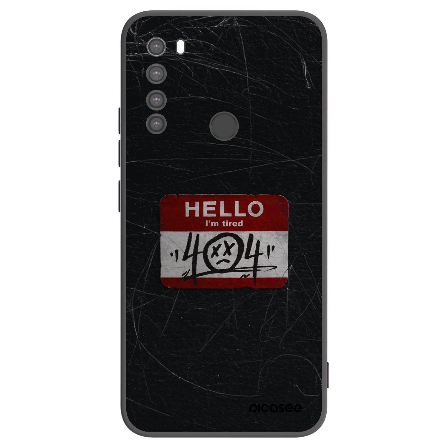 Picasee silikonový černý obal pro Xiaomi Redmi Note 8 - HELLO 404