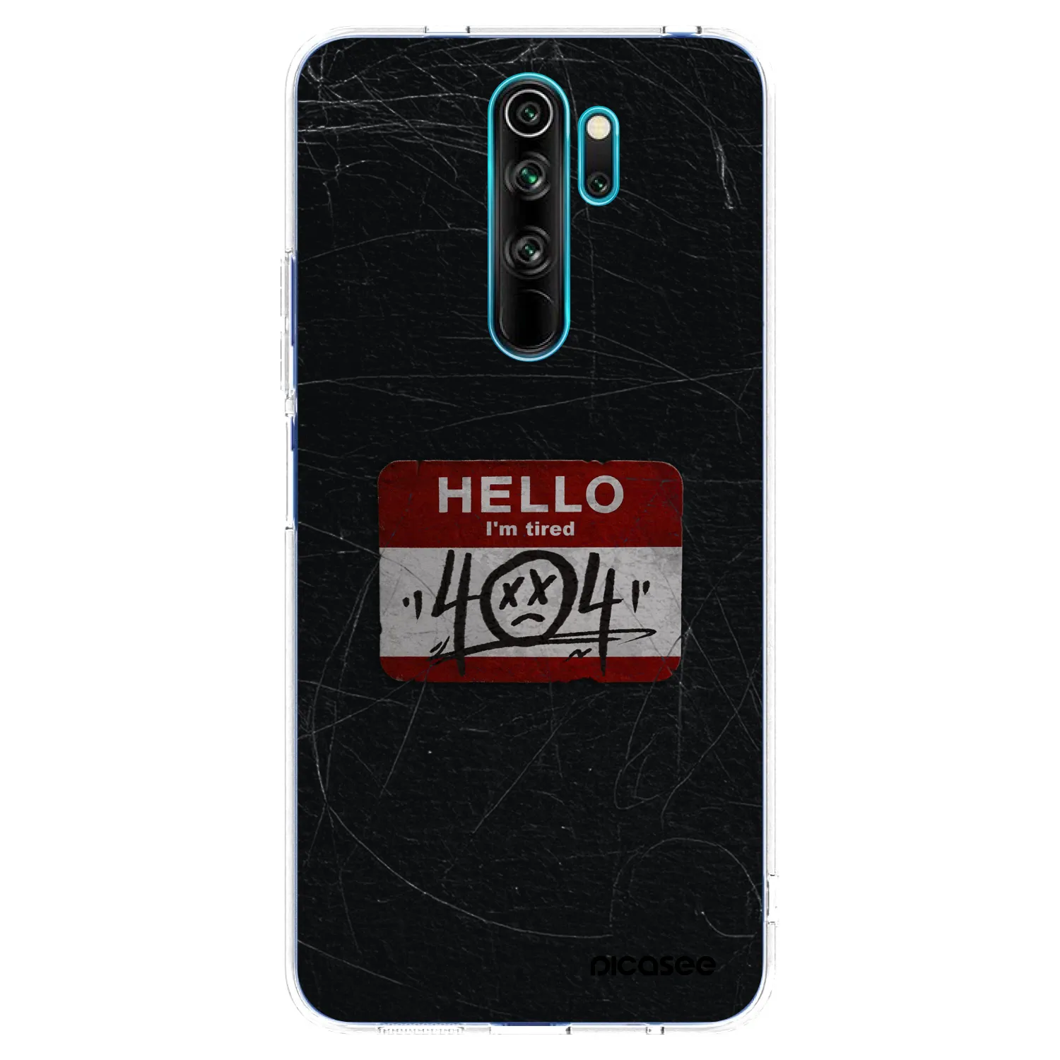 Picasee silikonový průhledný obal pro Xiaomi Redmi Note 8 Pro - HELLO 404