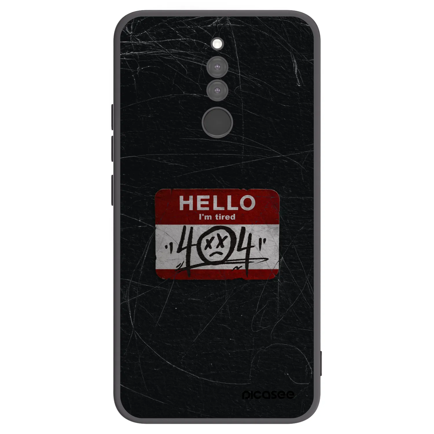 Picasee silikonový černý obal pro Xiaomi Redmi 8 - HELLO 404