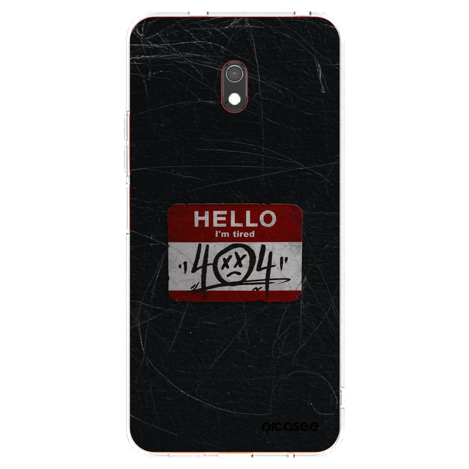 Picasee silikonový průhledný obal pro Xiaomi Redmi 8A - HELLO 404