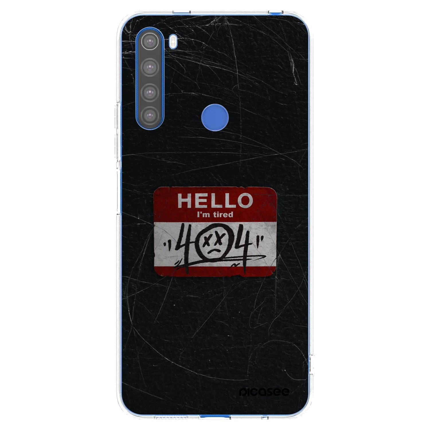 Picasee silikonový průhledný obal pro Xiaomi Redmi Note 8T - HELLO 404