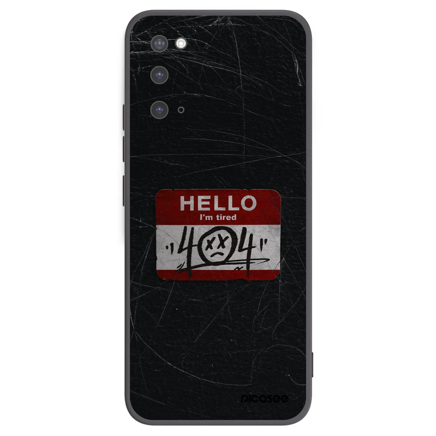Picasee silikonový černý obal pro Samsung Galaxy S20 G980F - HELLO 404