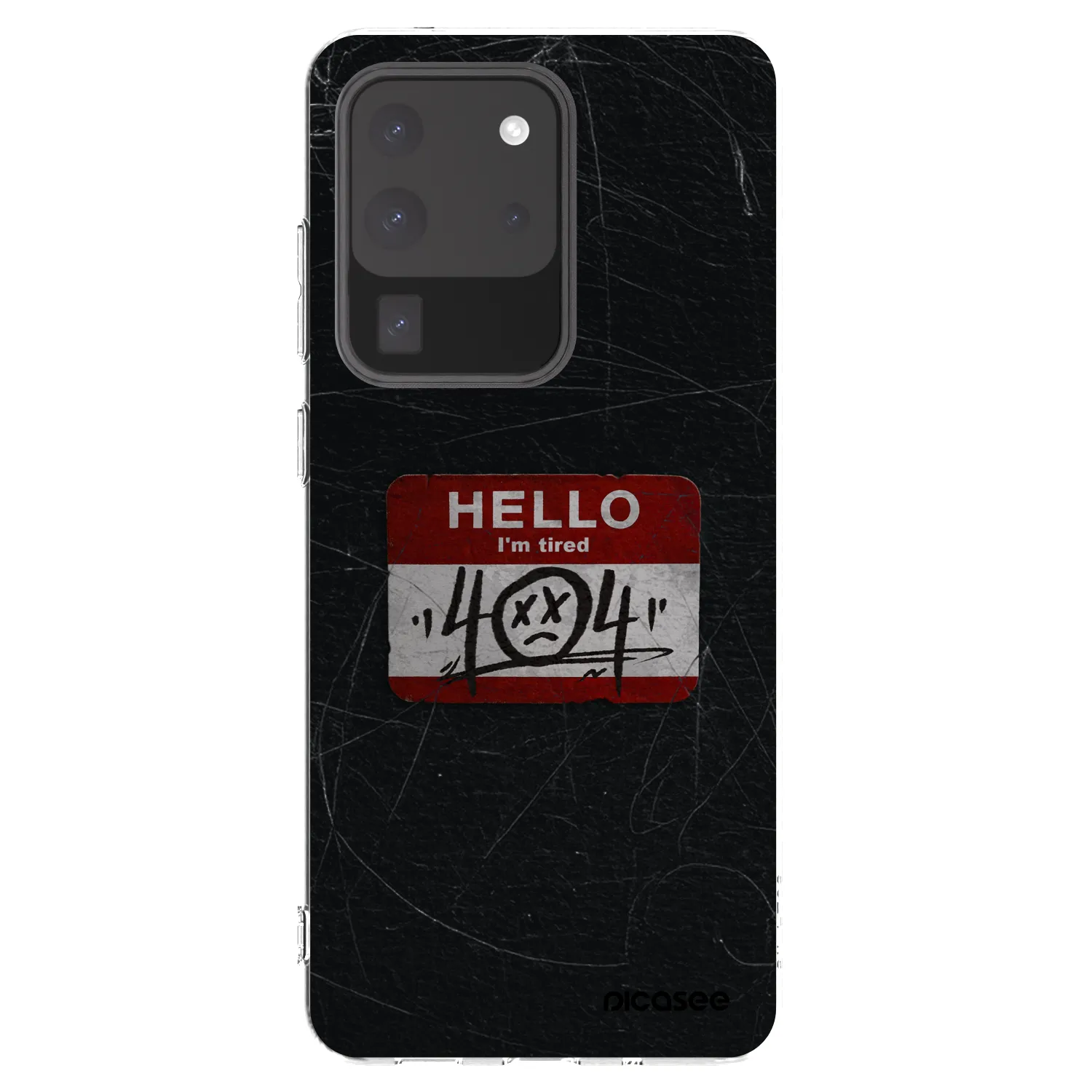 Picasee silikonový průhledný obal pro Samsung Galaxy S20 Ultra 5G G988F - HELLO 404