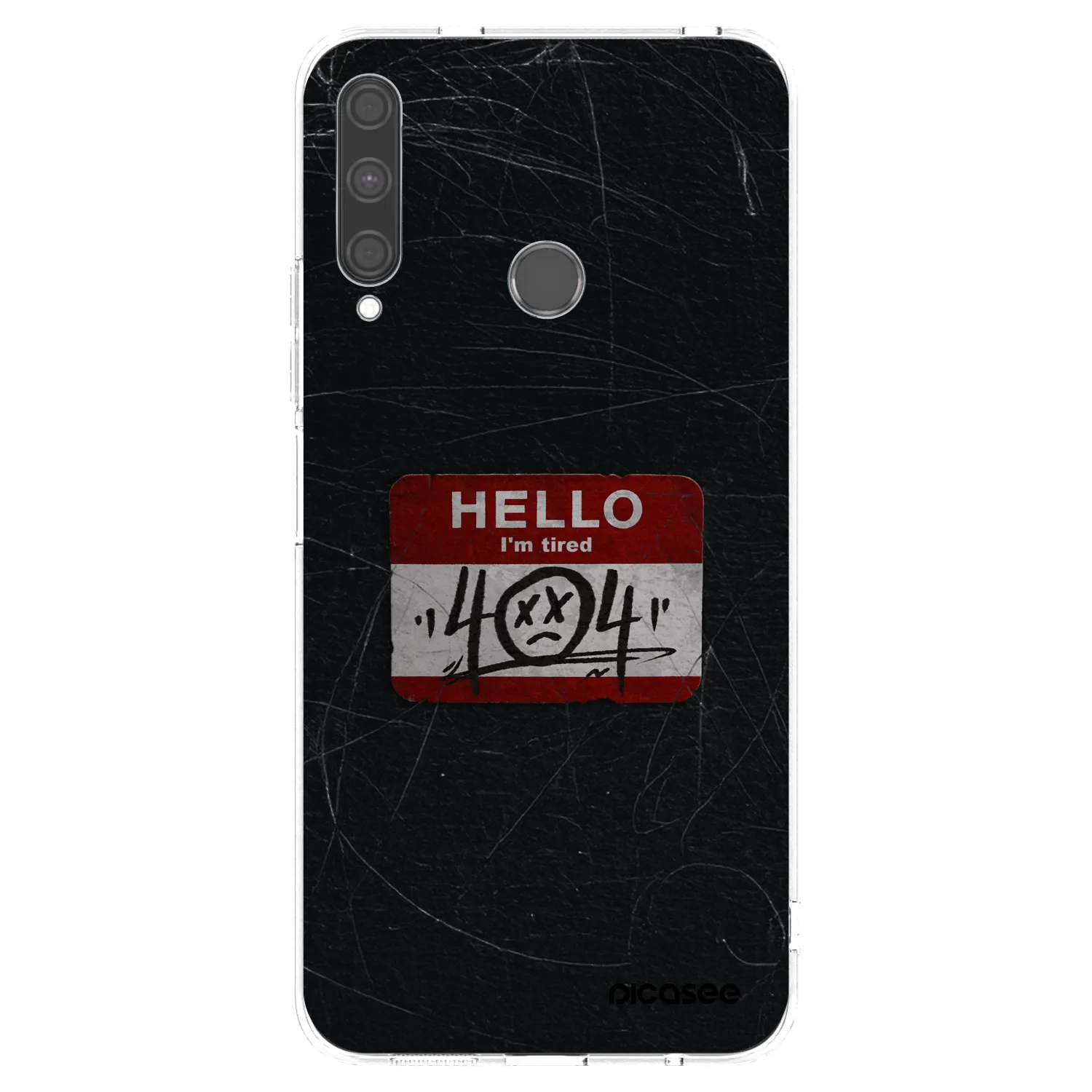 Picasee silikonový průhledný obal pro Huawei P40 Lite E - HELLO 404
