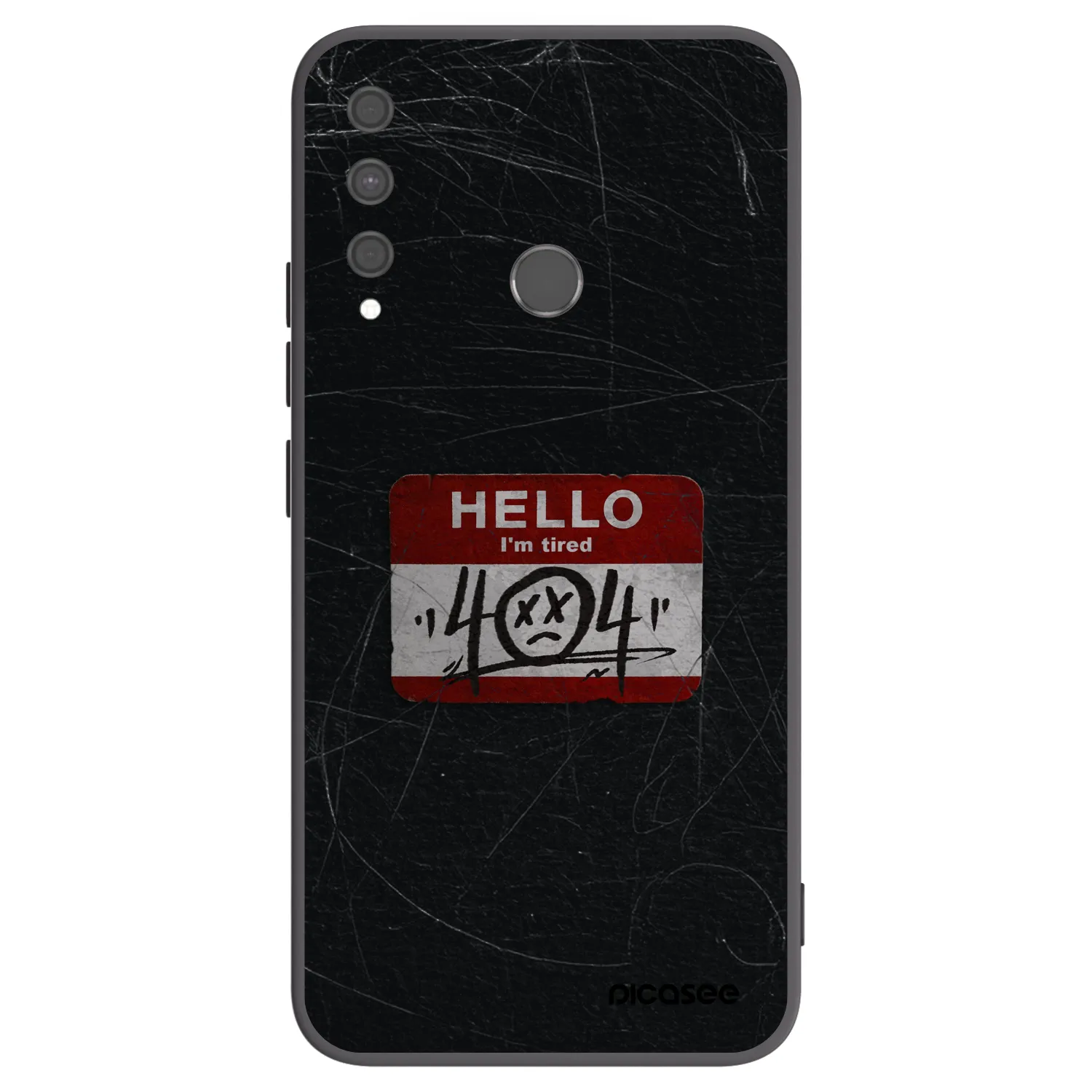 Picasee silikonový černý obal pro Huawei P40 Lite E - HELLO 404