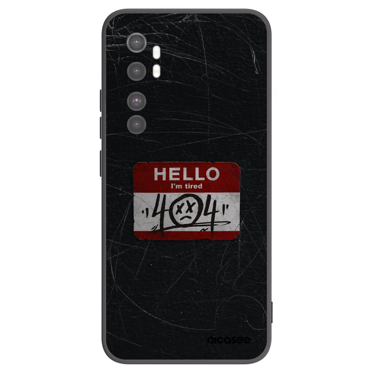 Picasee silikonový černý obal pro Xiaomi Mi Note 10 Lite - HELLO 404