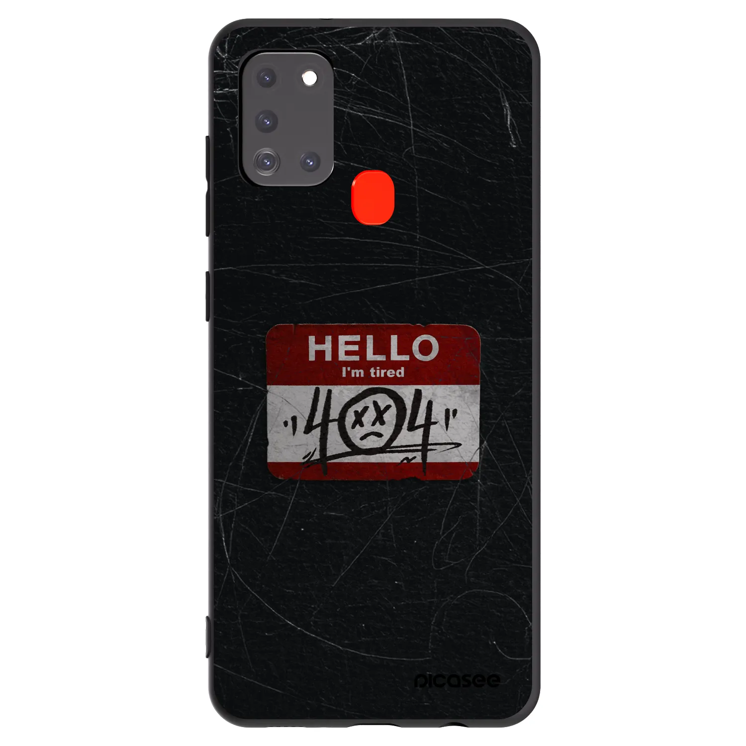 Picasee silikonový černý obal pro Samsung Galaxy A21s - HELLO 404