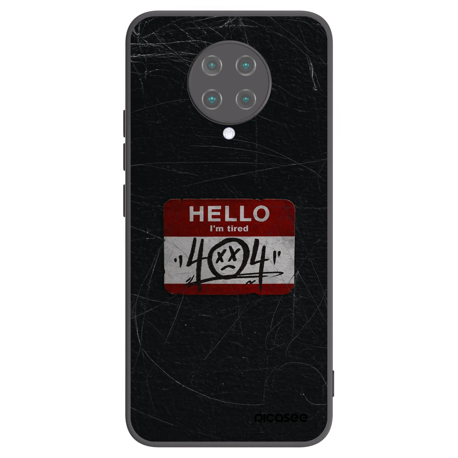 Picasee silikonový černý obal pro Xiaomi Poco F2 Pro - HELLO 404