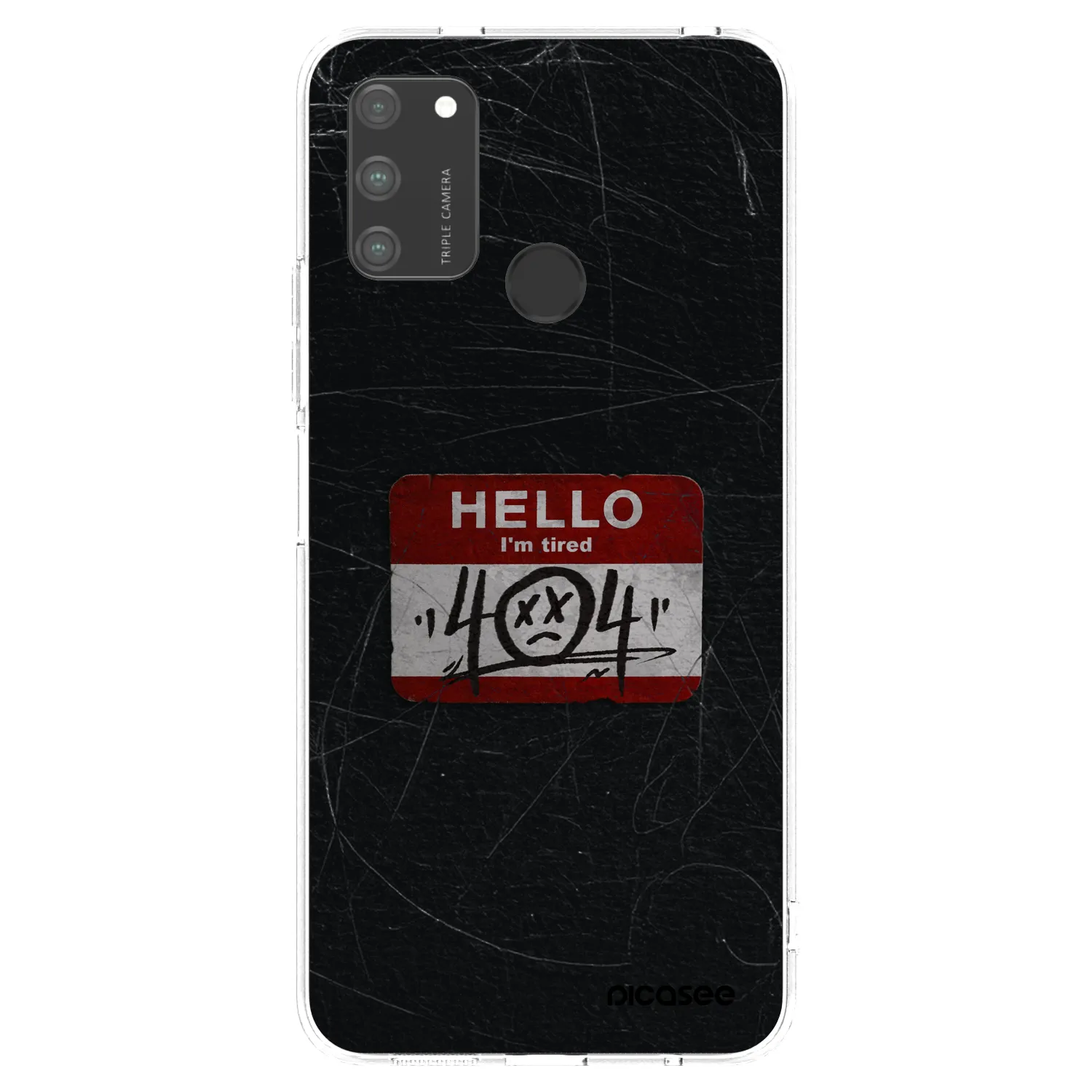 Picasee silikonový průhledný obal pro Honor 9A - HELLO 404