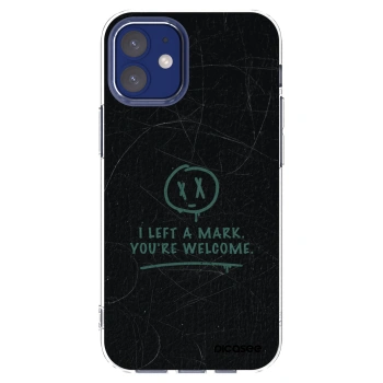 Picasee silikonový průhledný obal pro Apple iPhone 12 mini - LEFT A MARK