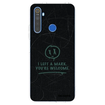 Picasee silikonový průhledný obal pro Realme 5 - LEFT A MARK
