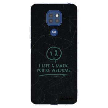 Picasee silikonový průhledný obal pro Motorola Moto G9 Play - LEFT A MARK