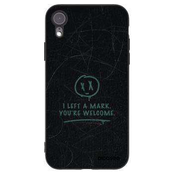 Picasee silikonový černý obal pro Apple iPhone XR - LEFT A MARK