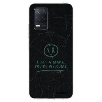 Picasee silikonový průhledný obal pro Realme 8 5G - LEFT A MARK