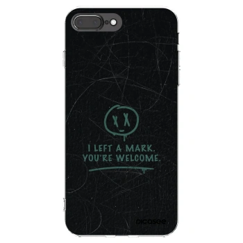 Picasee silikonový průhledný obal pro Apple iPhone 7 Plus - LEFT A MARK